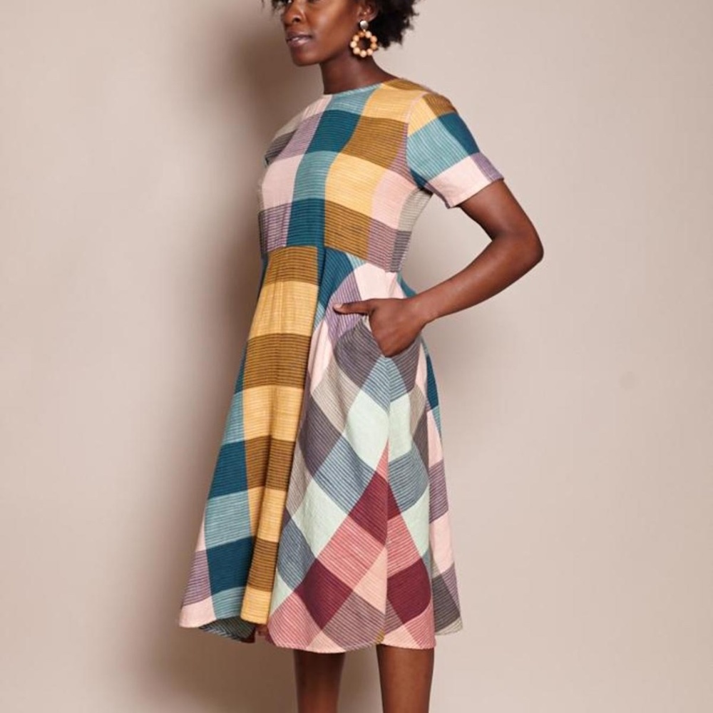 Ace & Jig Luella Dress Sandstone Small